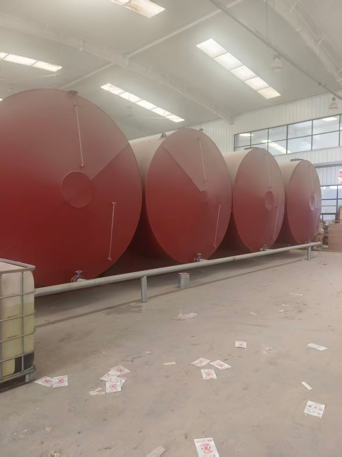 Used Horizontal Steel Storage Tank &mdash; Model 100m&sup3;