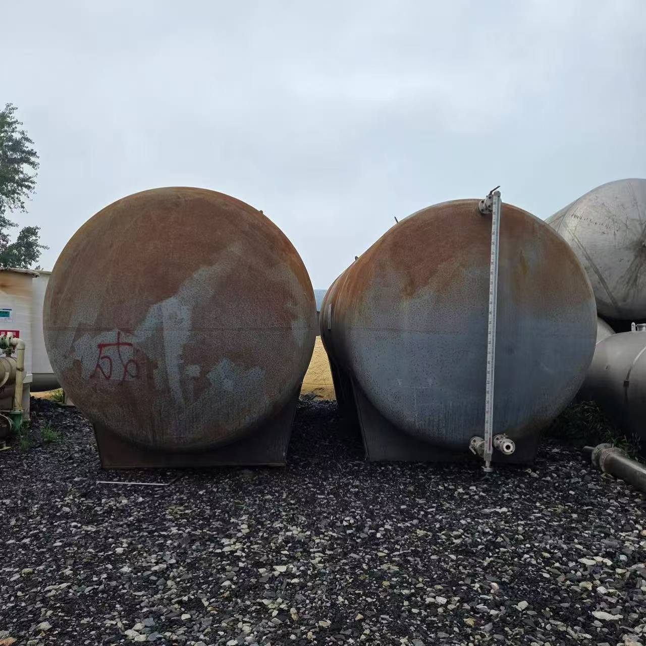 Used 50 m&sup3; Steel-Lined Plastic Storage Tank image 4